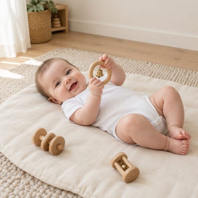 Grasping toys and rattles