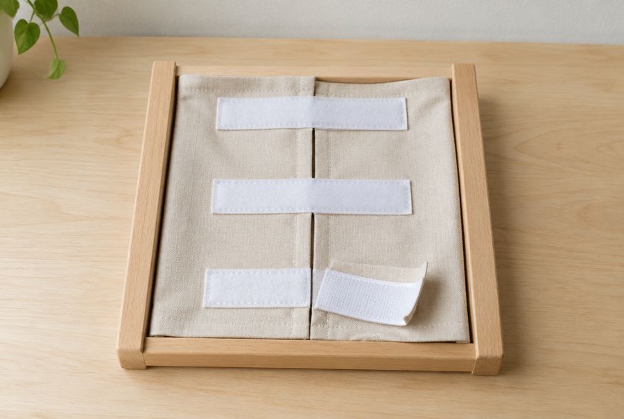 Velcro dressing frame